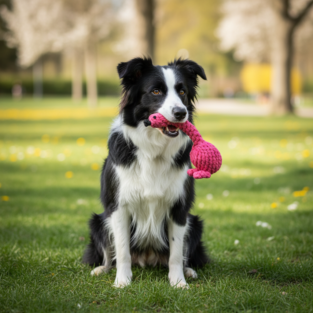 Flamingo Rope Dog Toy